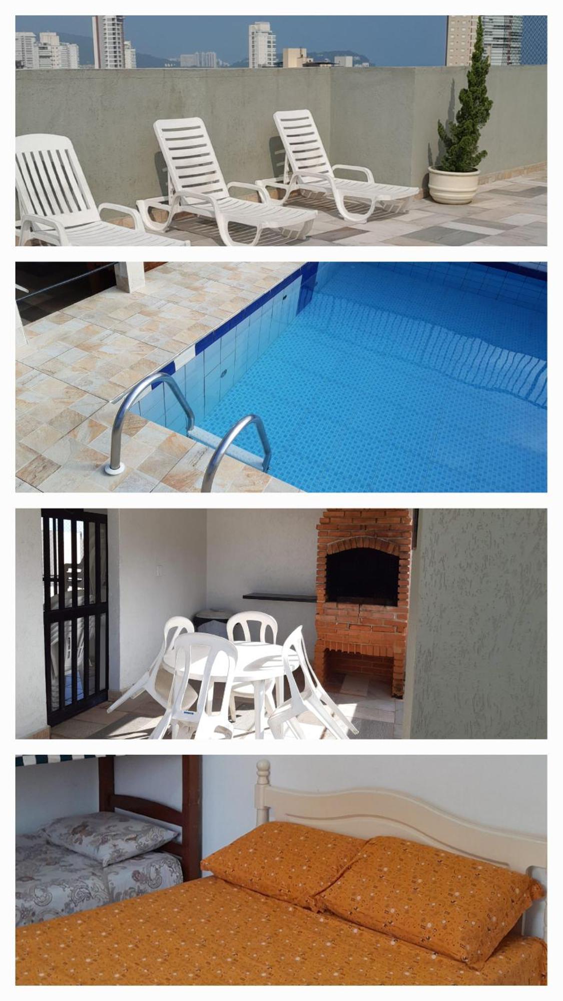 500M Da Praia, Predio Cm Piscina, 1Garagem, Wi-Fi 300 Mbps, Centro De Guaruja, Proximo A Praia E Comercio, Horarios Check-In E Check-Out Flexiveis, Churrasqueira, Exteriör bild